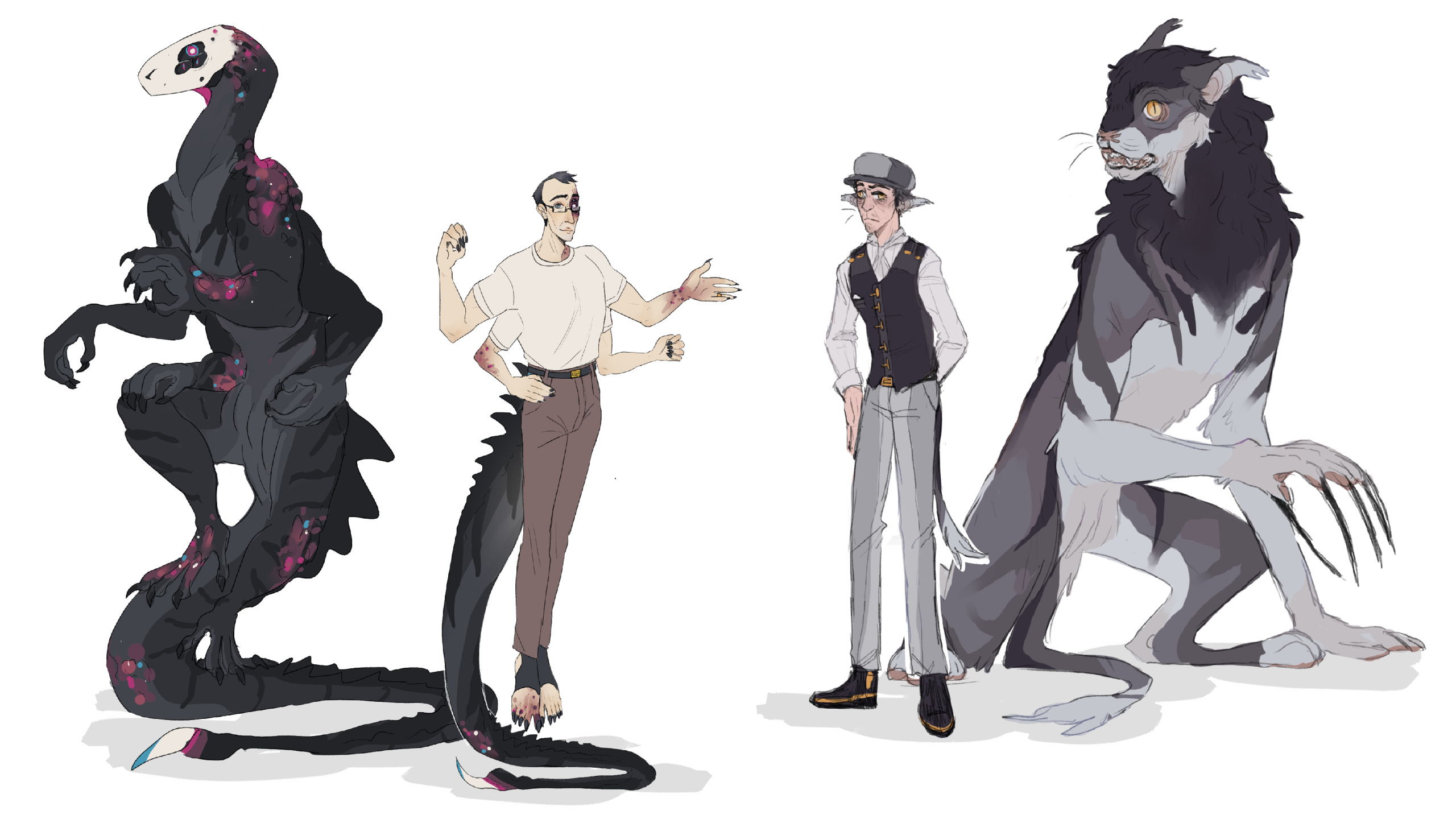 Some personal monster men designs.
